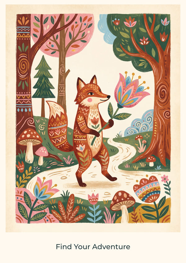 Find Your Adventure — Forest Folk Children’s Art Print