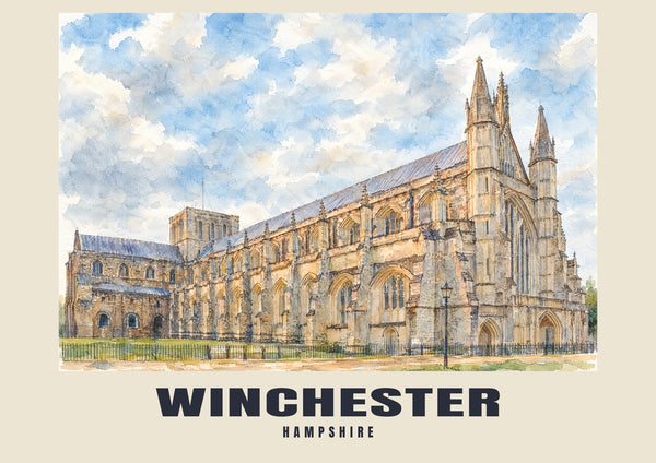 Winchester — English Watercolour Art Print