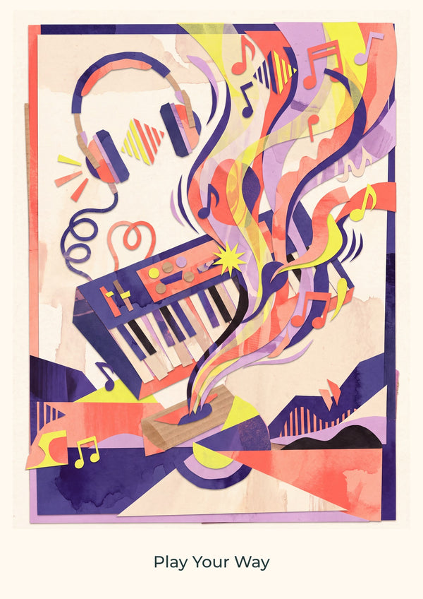 Play Your Way — Music Makers Children’s Art Print