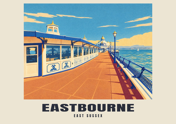 Eastbourne — Retro Railway Art Print