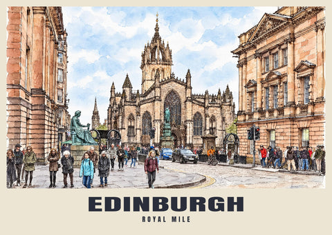 The Royal Mile, Edinburgh Poster