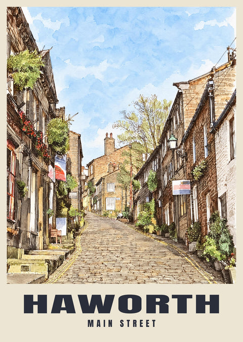 Main Street, Haworth Poster