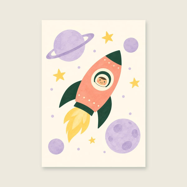 Little Rocket Children’s Print
