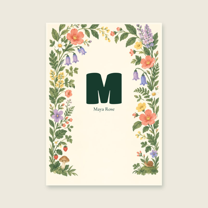 My First Initial Personalised Print