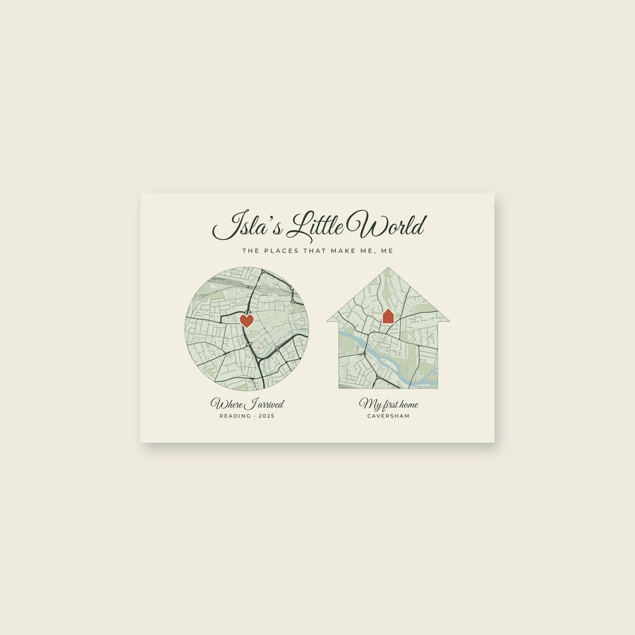 My Little World Personalised Print
