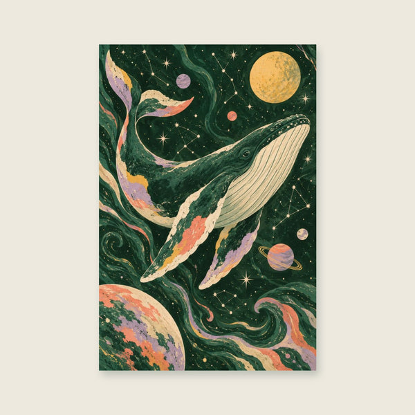 Cosmic Whale Children’s Print