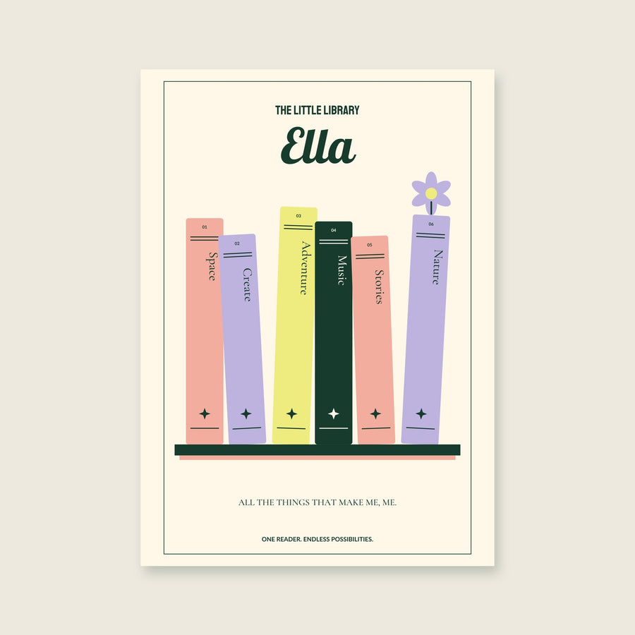 The Shelf of Me Personalised Print