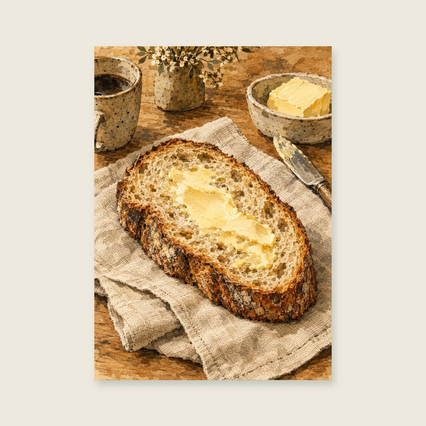 The Sourdough Slice Art Print
