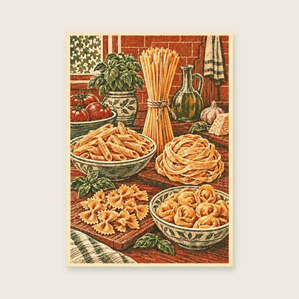 The Pasta Shapes Study Art Print