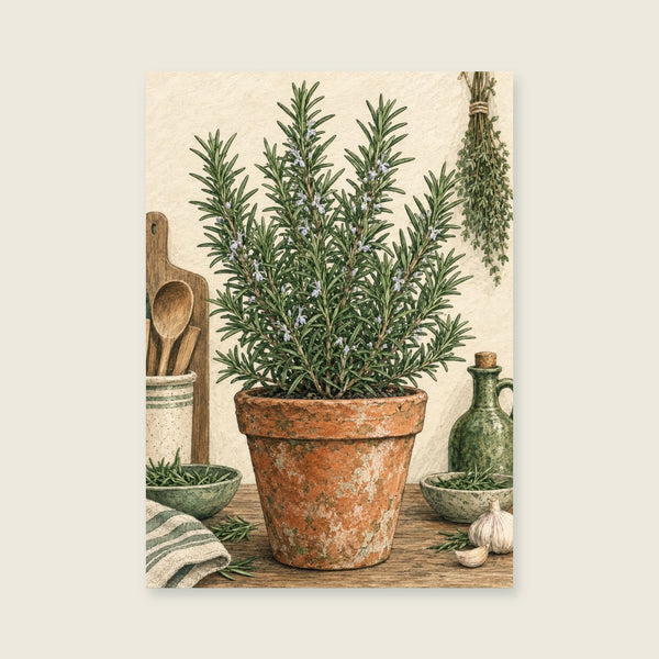 Rosemary Pot Study Art Print