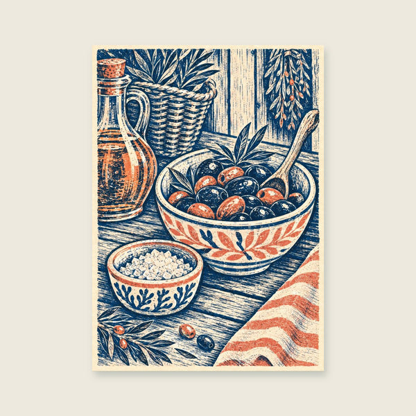 Sea Salt and Olives Art Print