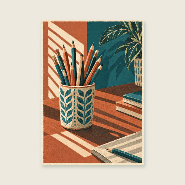 The Pencil Jar Study Art Print