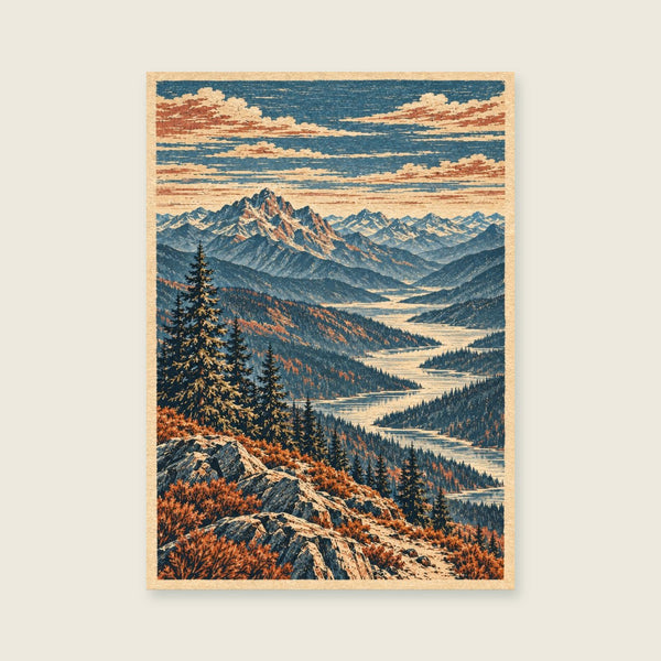 Valley Before Sunrise Art Print