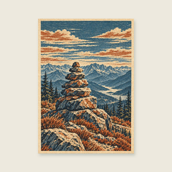 The Summit Marker Art Print