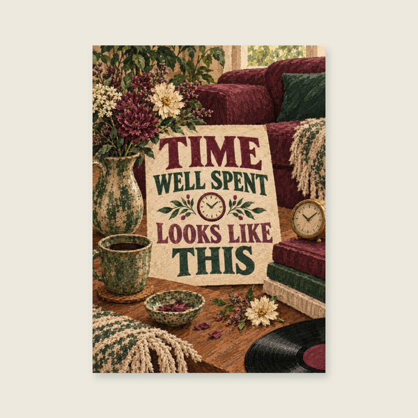 Time Well Spent Looks Like This Art Print