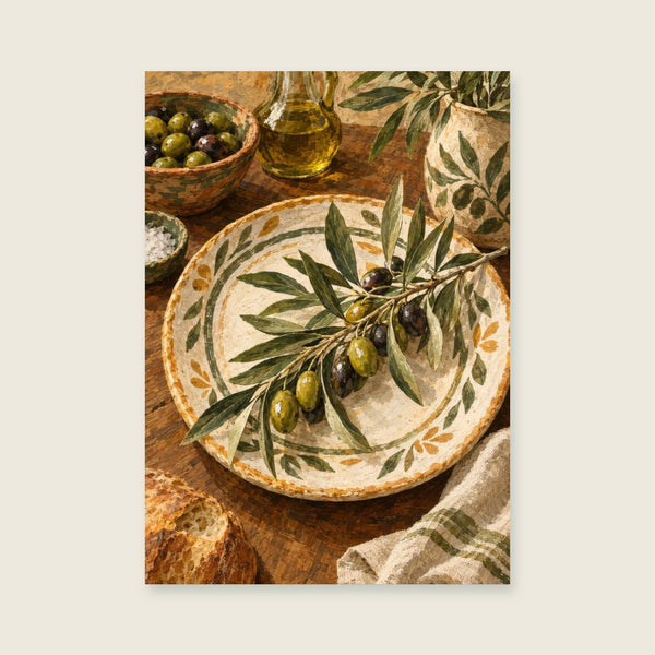The Olive Branch Plate Art Print
