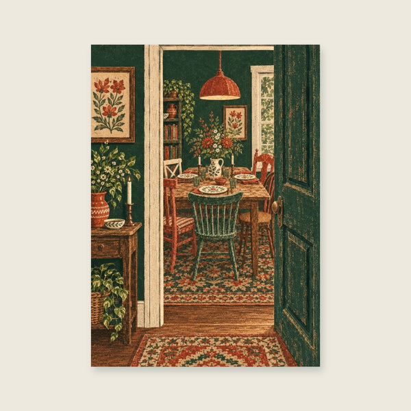 The Open Supper Door Art Print