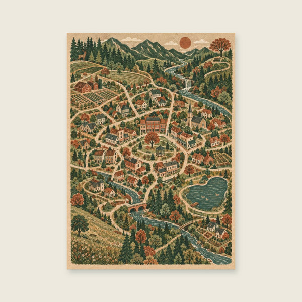 Routes Around Home Art Print