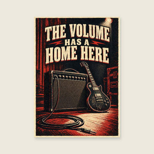 The Volume Has a Home Here Art Print