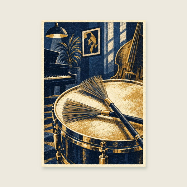 Brushes on the Snare Art Print
