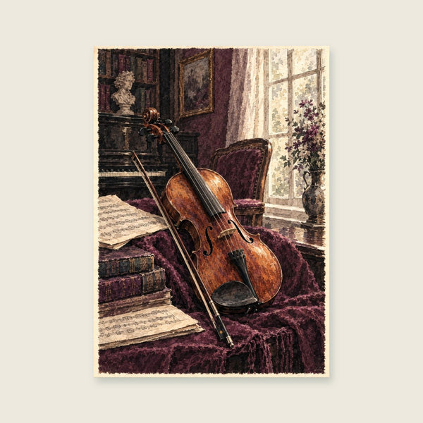The Violin and the Bow Art Print