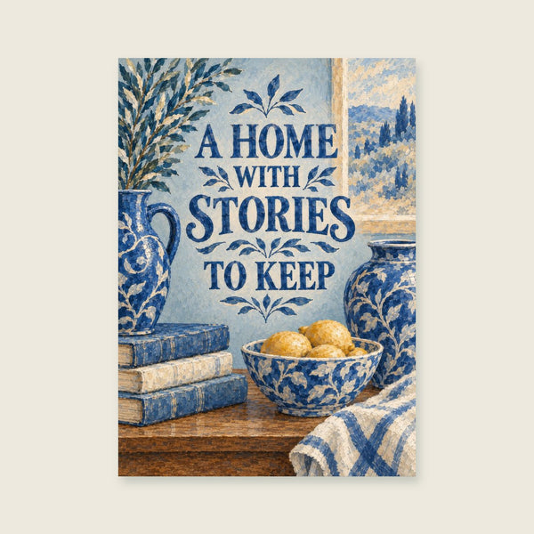 Home With Stories To Keep Art Print