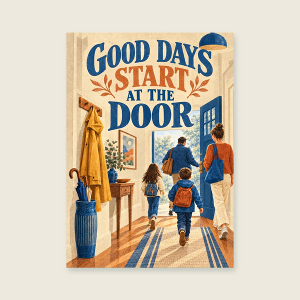 Good Days Start At The Door Art Print
