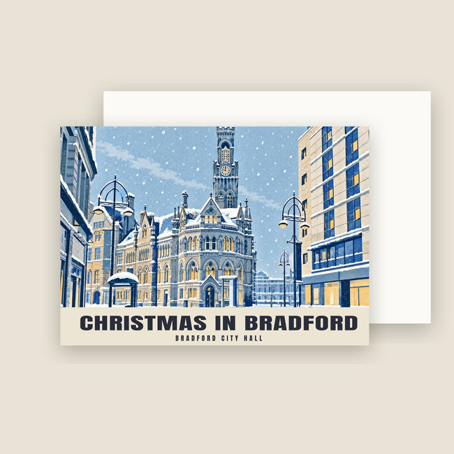 Bradford City Hall, Bradford Christmas Cards (Pack of 10)