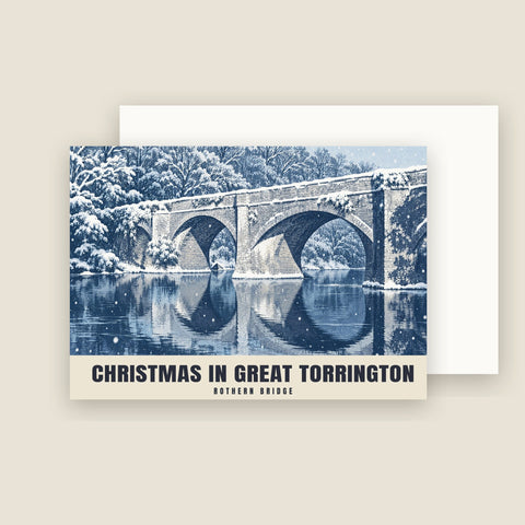 Rothern Bridge, Great Torrington Christmas Cards (Pack of 10)