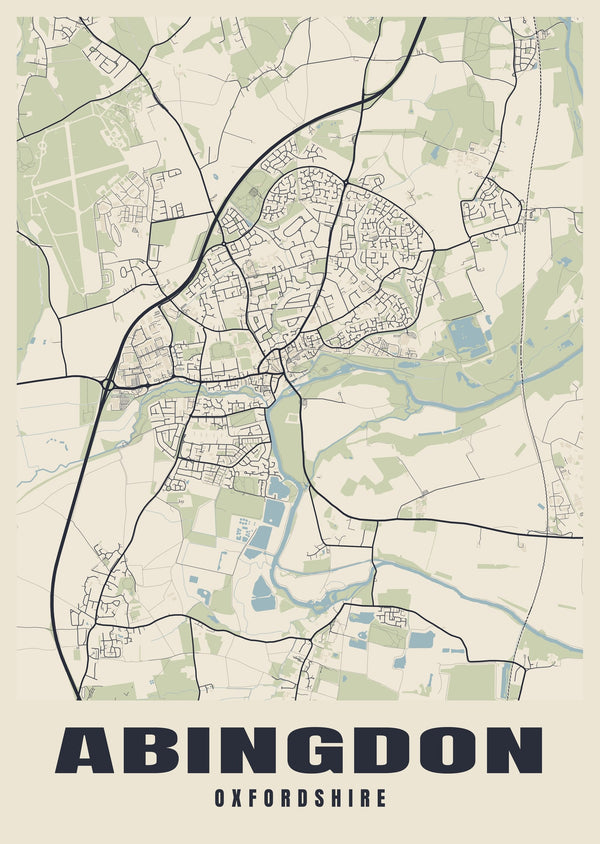 Abingdon Street Map Poster