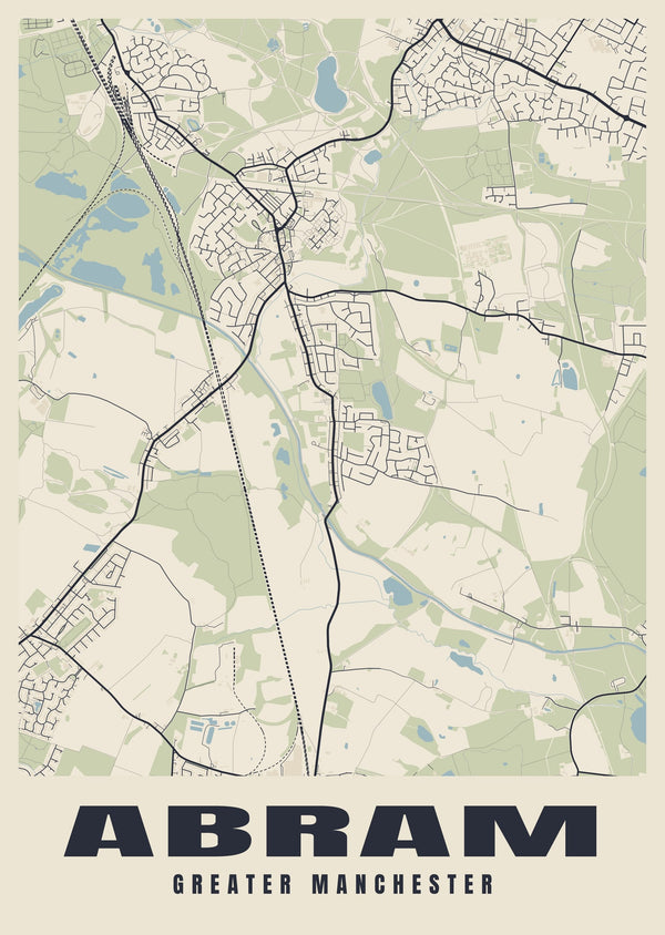 Abram Street Map Poster