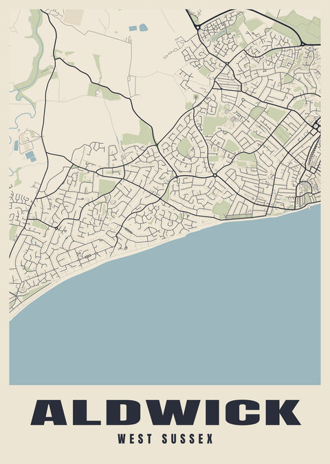 Aldwick Street Map Poster
