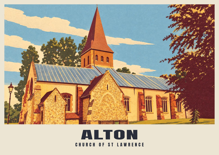 Church of St Lawrence, Alton Poster