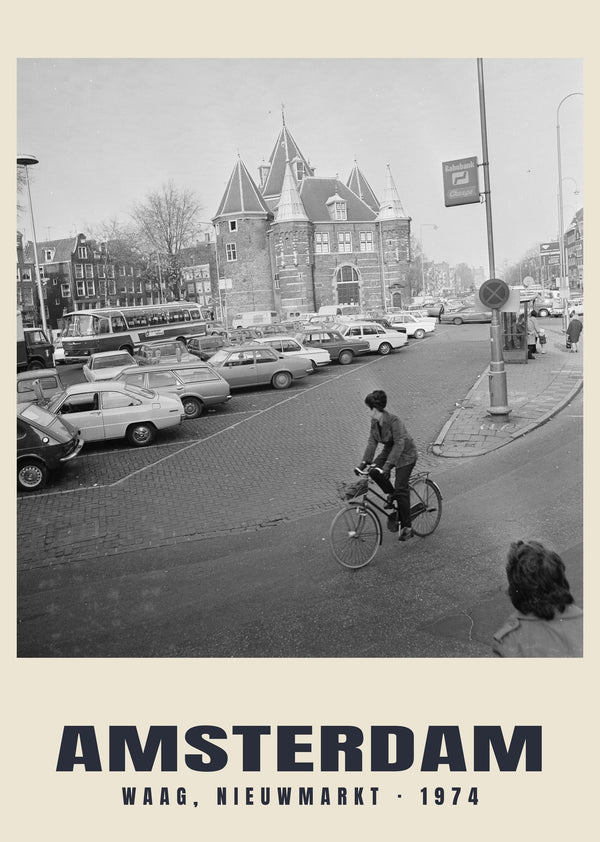 Waag, Nieuwmarkt, Amsterdam — 1974 · Historic photograph print
