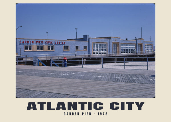 Garden Pier, Atlantic City, New Jersey — 1978 · Historic photograph print