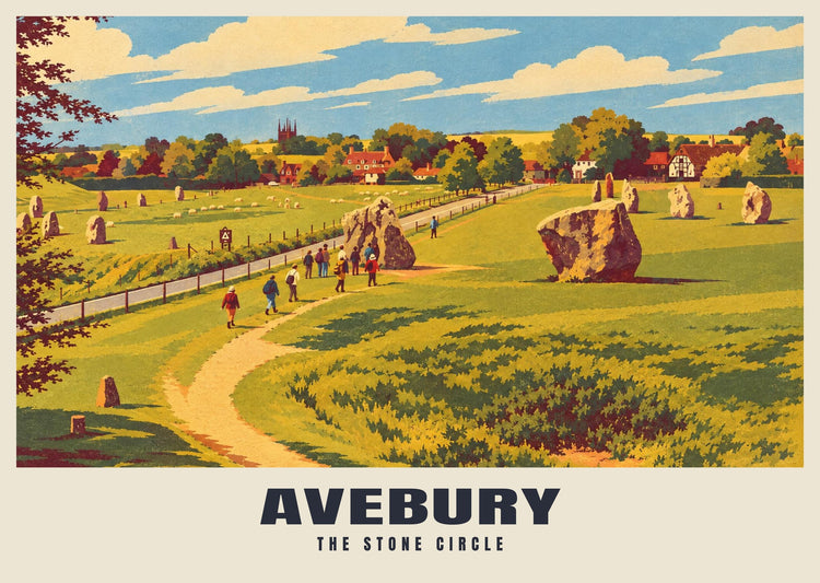 The Stone Circle, Avebury Poster