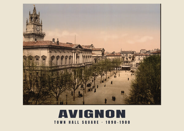 Hôtel de Ville, Avignon — 1890–1900 · Vintage photochrom print