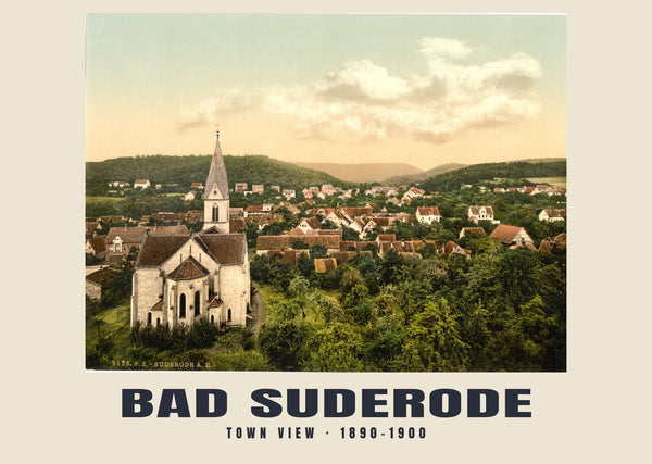 Town View, Bad Suderode — 1890–1900 · Vintage photochrom print
