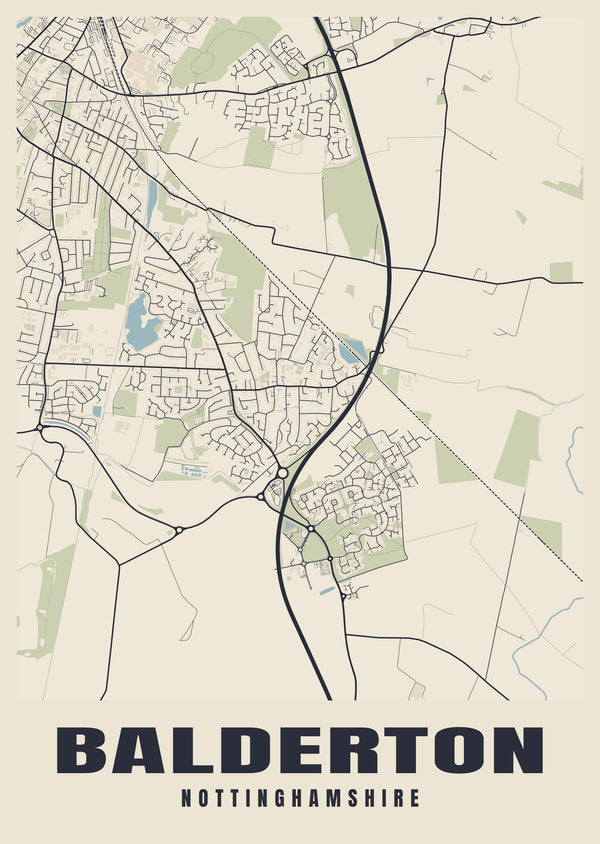 Balderton Street Map Poster