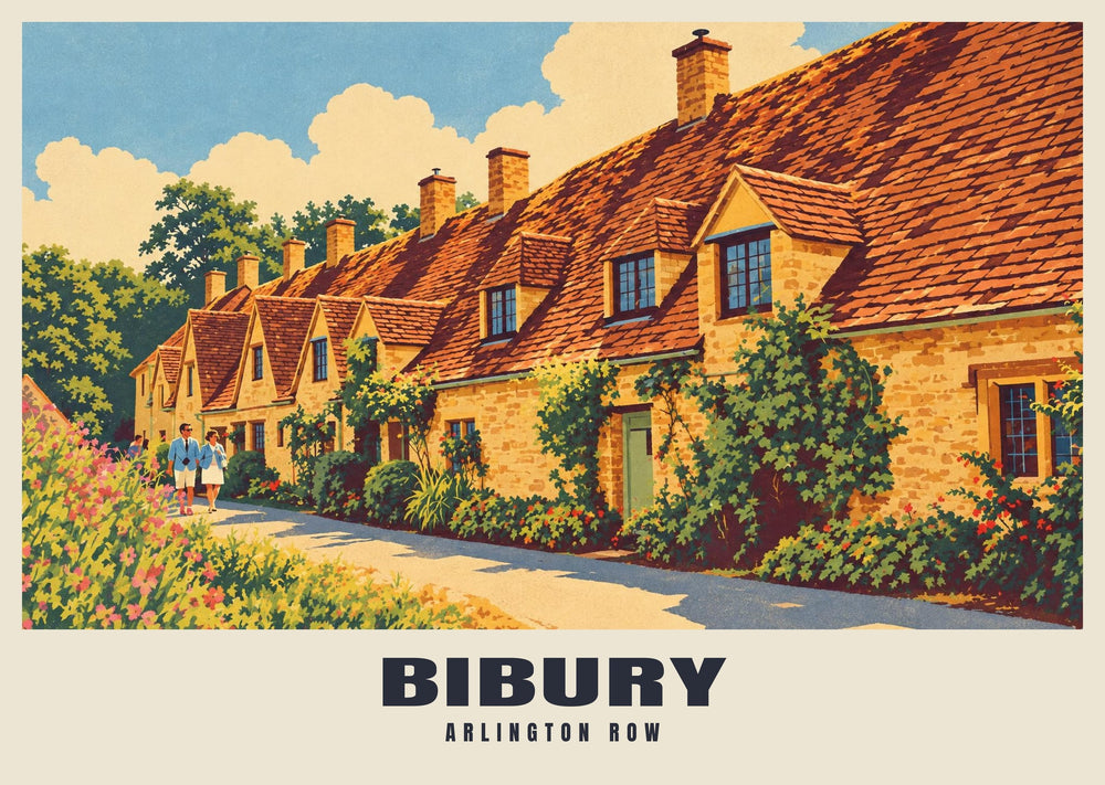 Arlington Row, Bibury Poster