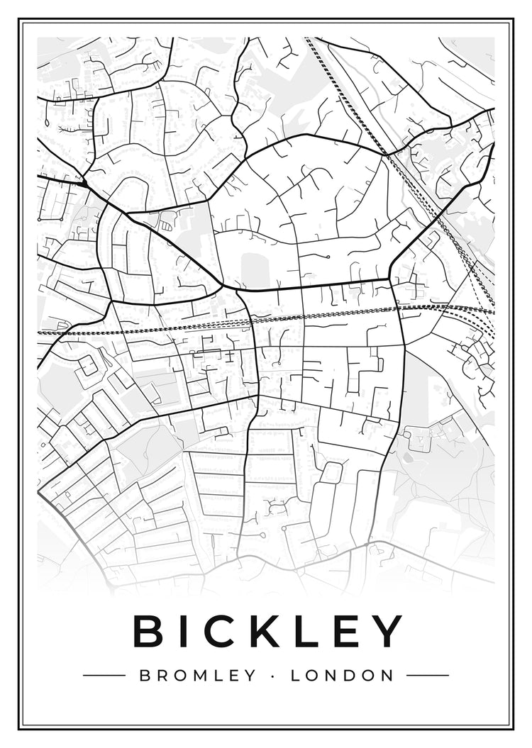 Bickley Street Map Poster