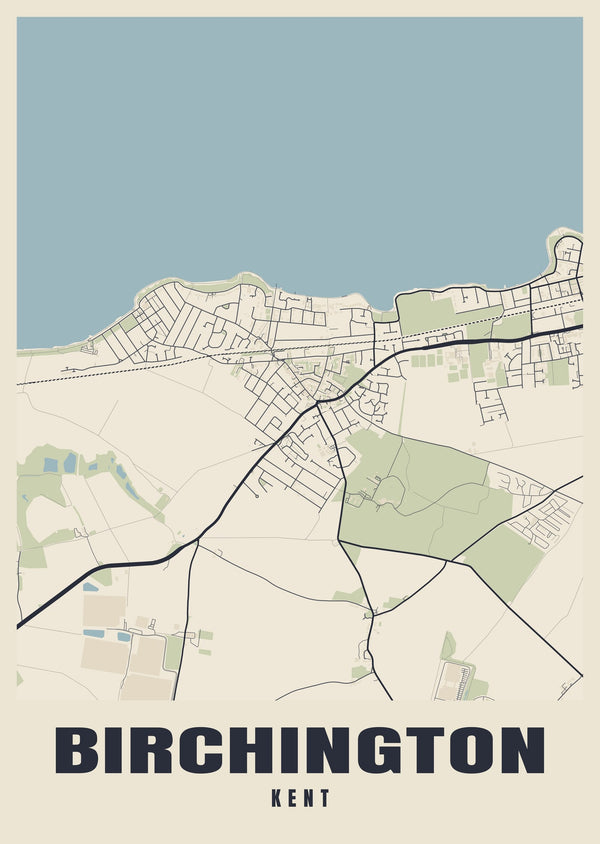Birchington Street Map Poster