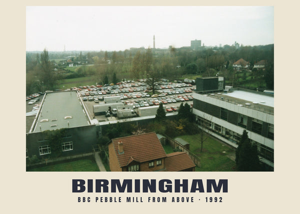 BBC Pebble Mill from above, Birmingham, 1992 Heritage Print