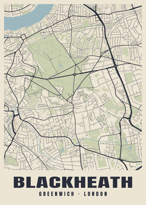 Blackheath Heritage Street Map Poster