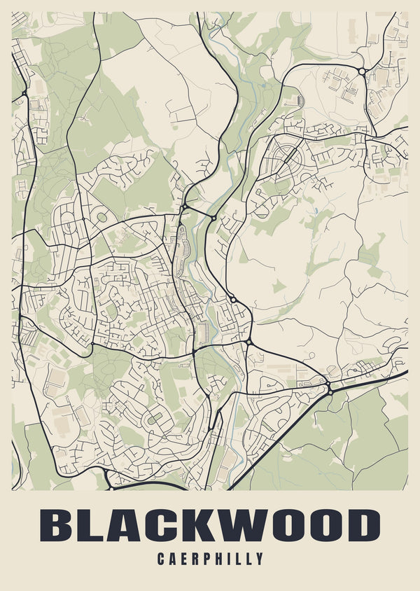 Blackwood Street Map Poster