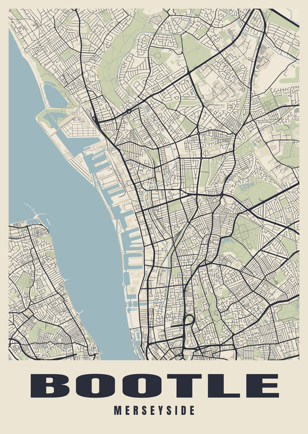 Bootle Street Map Poster