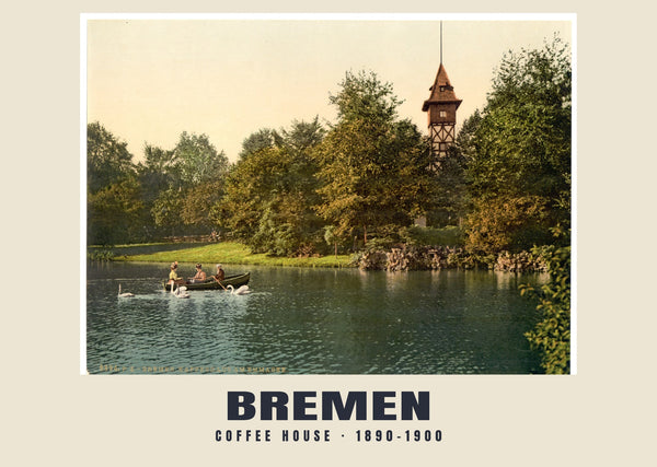 Coffee House, Bremen — 1890–1900 · Vintage photochrom print