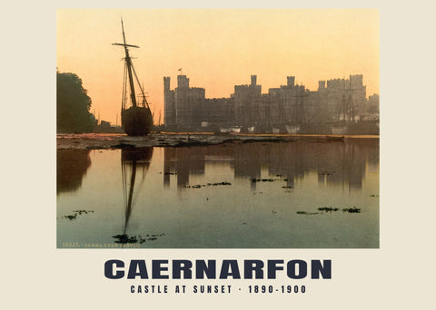 Castle at Sunset, Caernarfon — 1890–1900