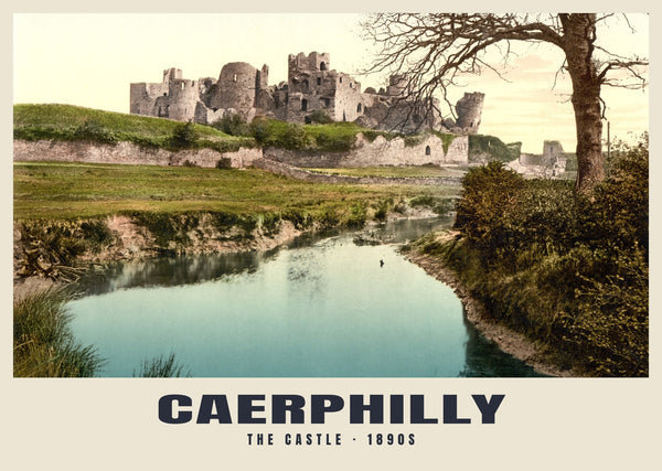 The Castle, Caerphilly, c. 1890–1900 Heritage Print