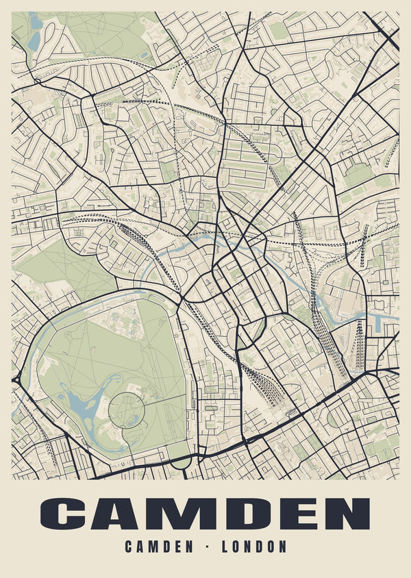 Camden Heritage Street Map Poster
